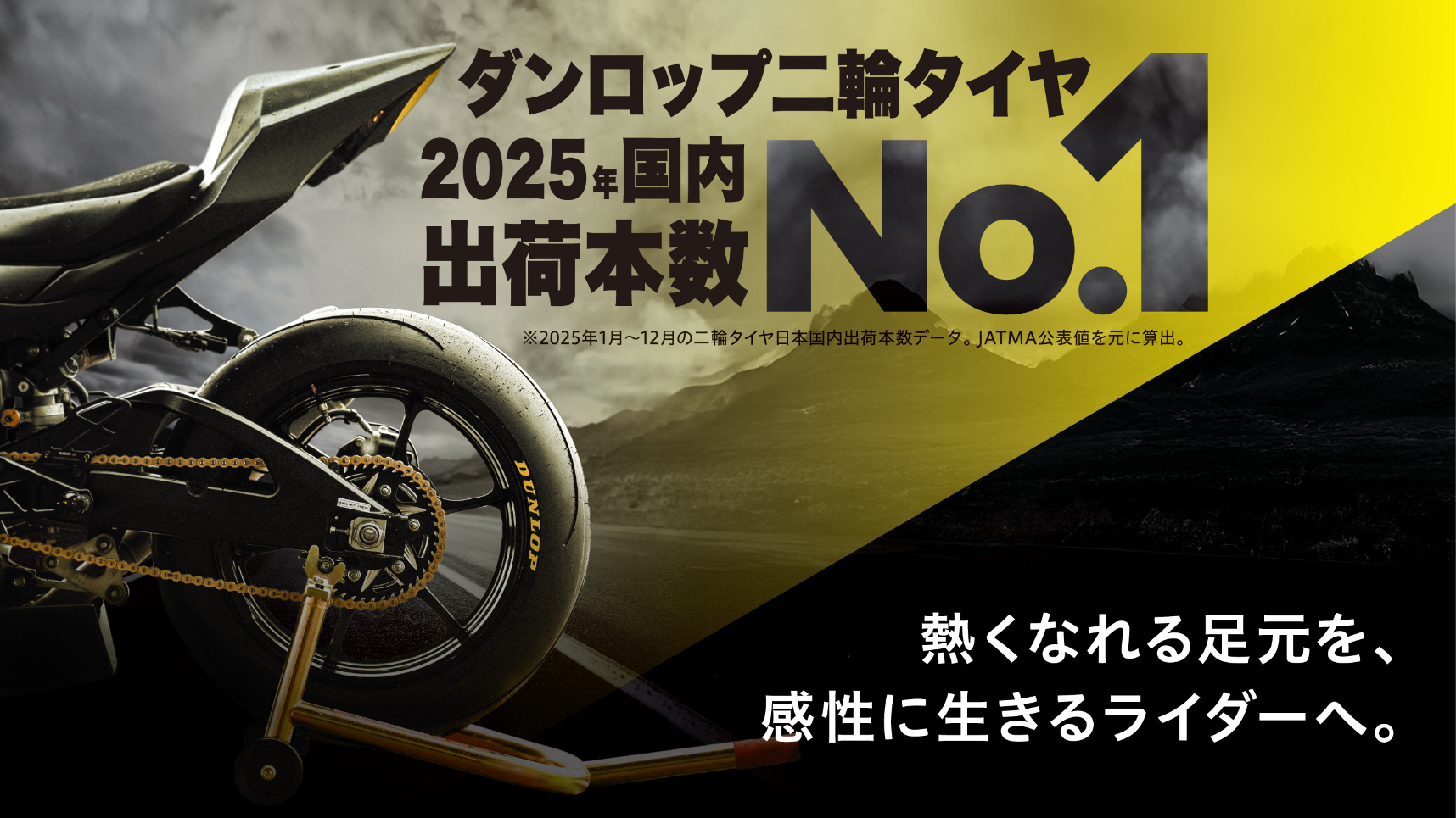 二輪タイヤNO1広告